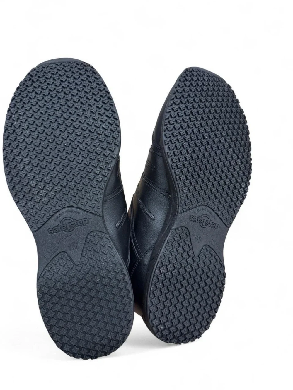 Men's Wide Width Black Work Sneakers